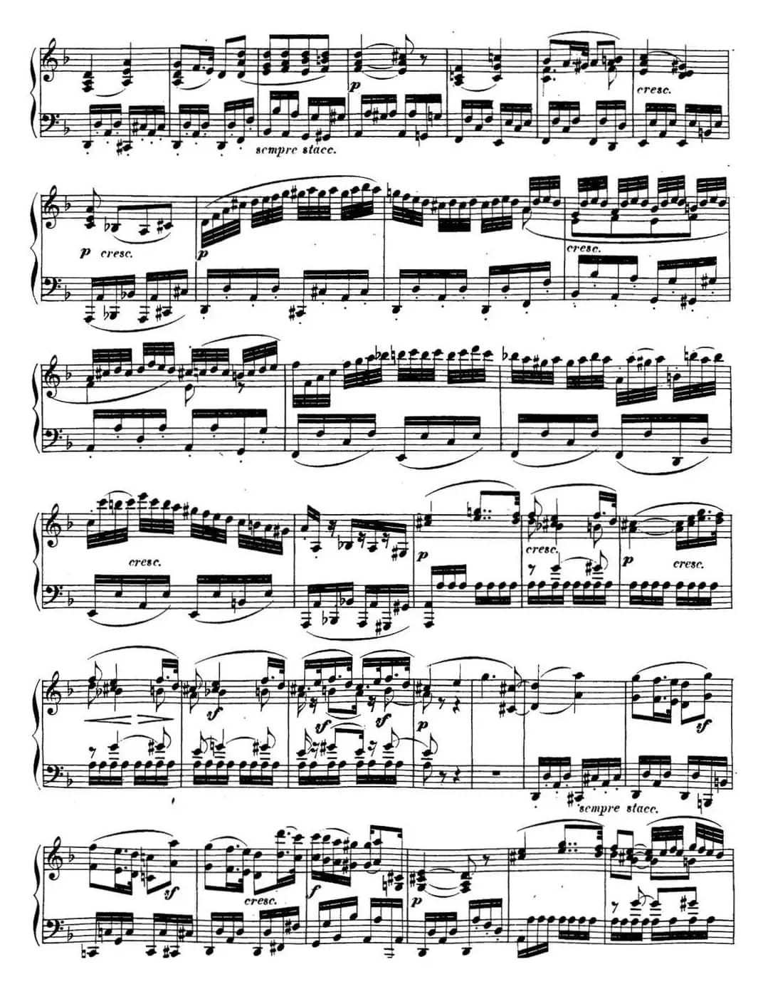 贝多芬钢琴奏鸣曲15 田园 D大调 Op.28 D major