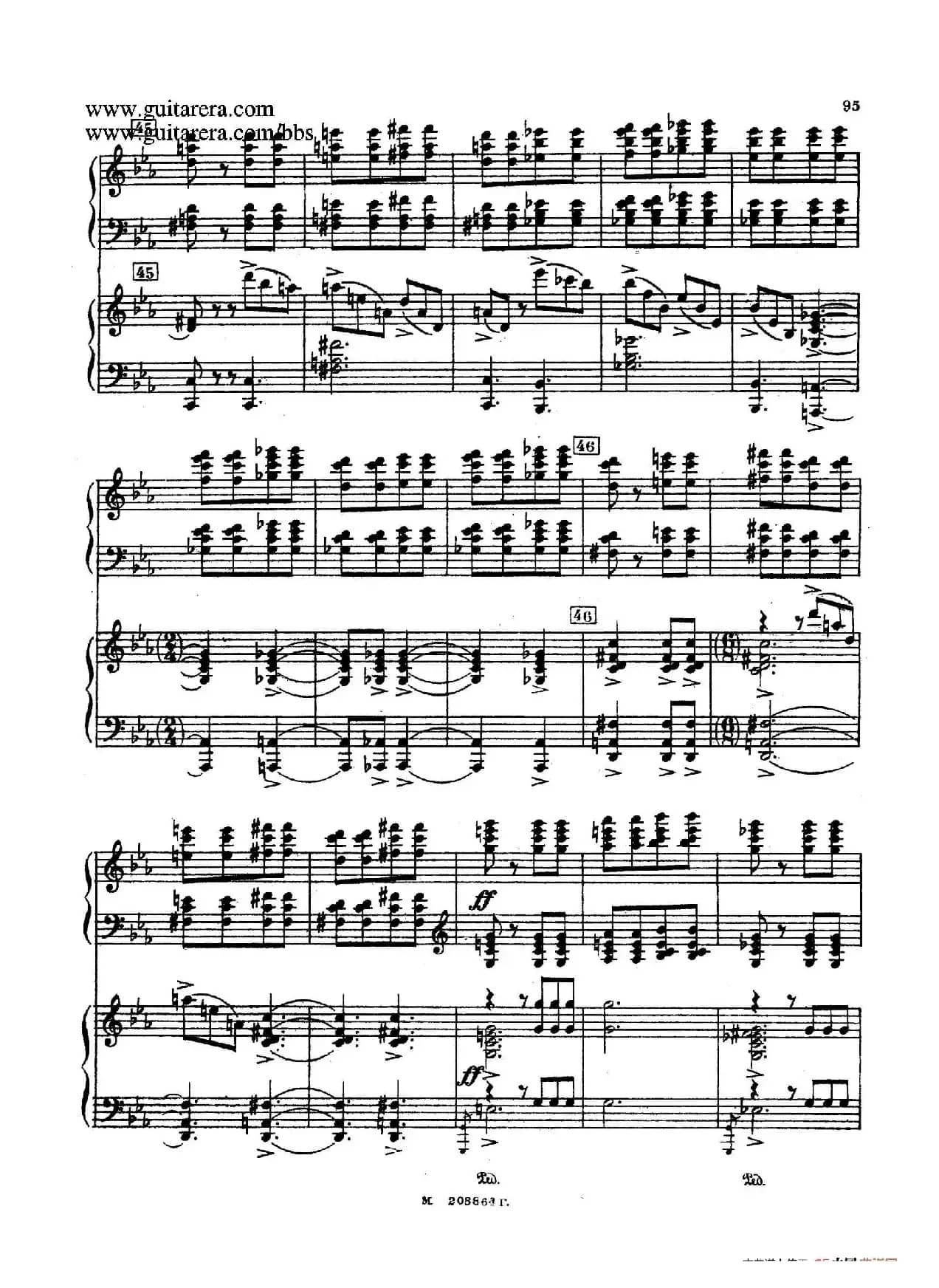 第二双钢琴组曲 Suite for Two Pianos No.2 Op.17(4. 塔兰泰拉舞曲 Tarantella)