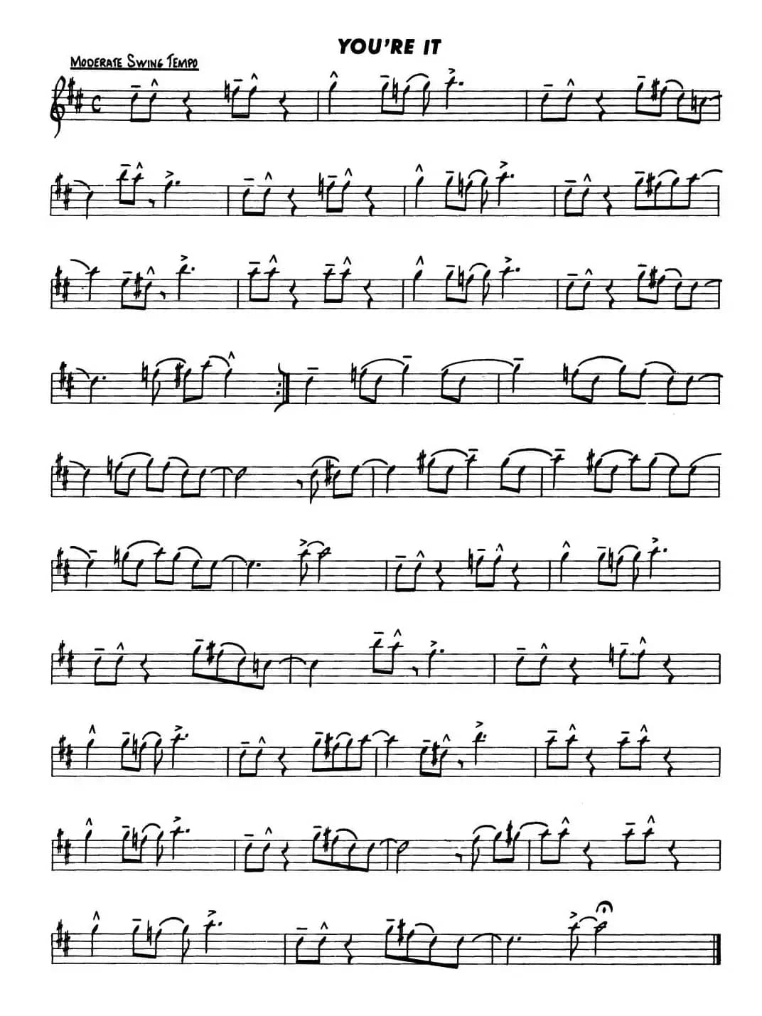 Basic Jazz Conception for saxophone（YOU'RE IT）