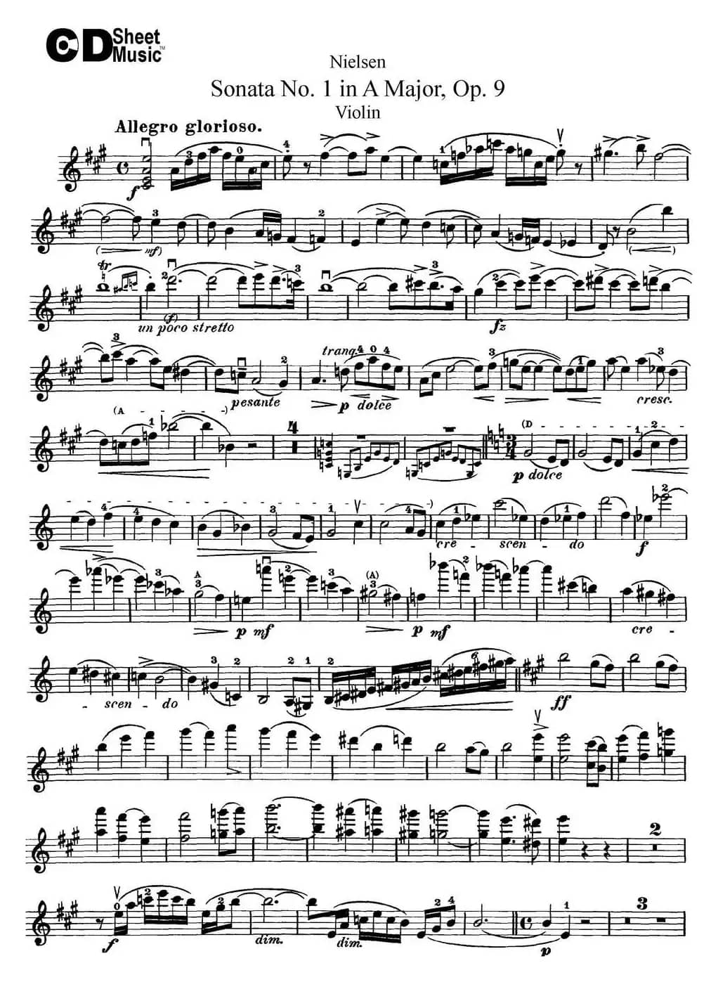 Violin Sonata No.1 in A Major Op.9