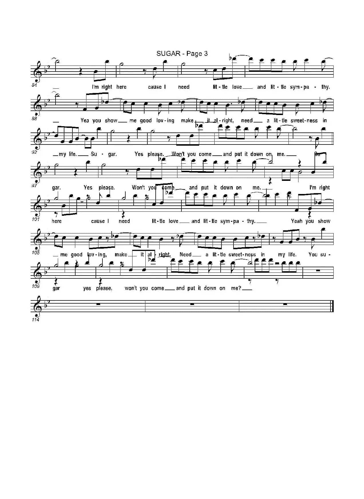 sugar（糖果）（中音萨克斯）