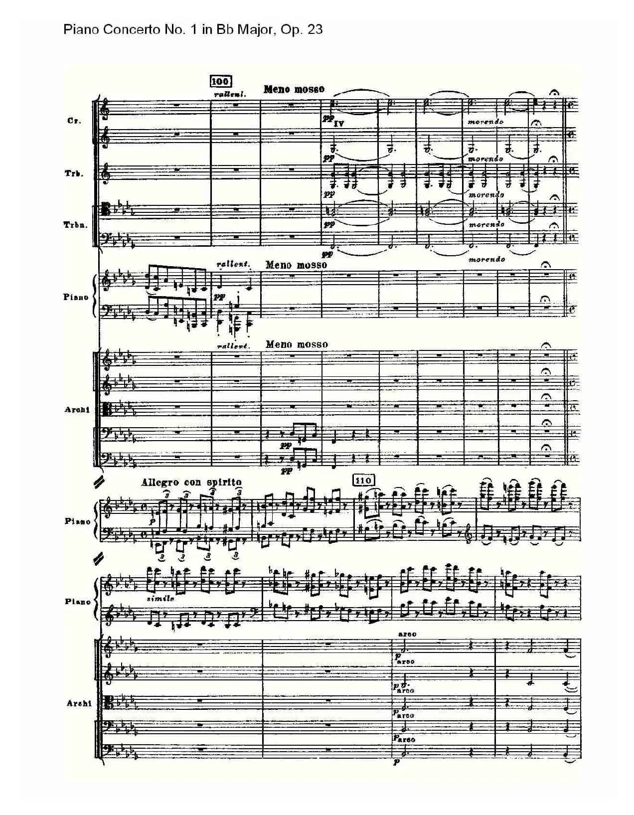 Bb大调第一钢琴协奏曲,Op.23第一乐章第一部（一）