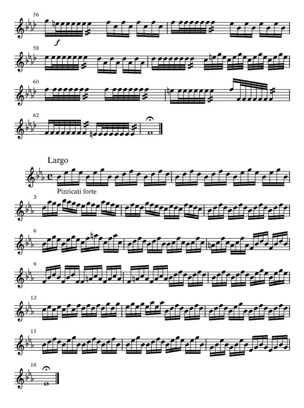 All parts of Winter（四季·冬天）（第二小提琴分谱）