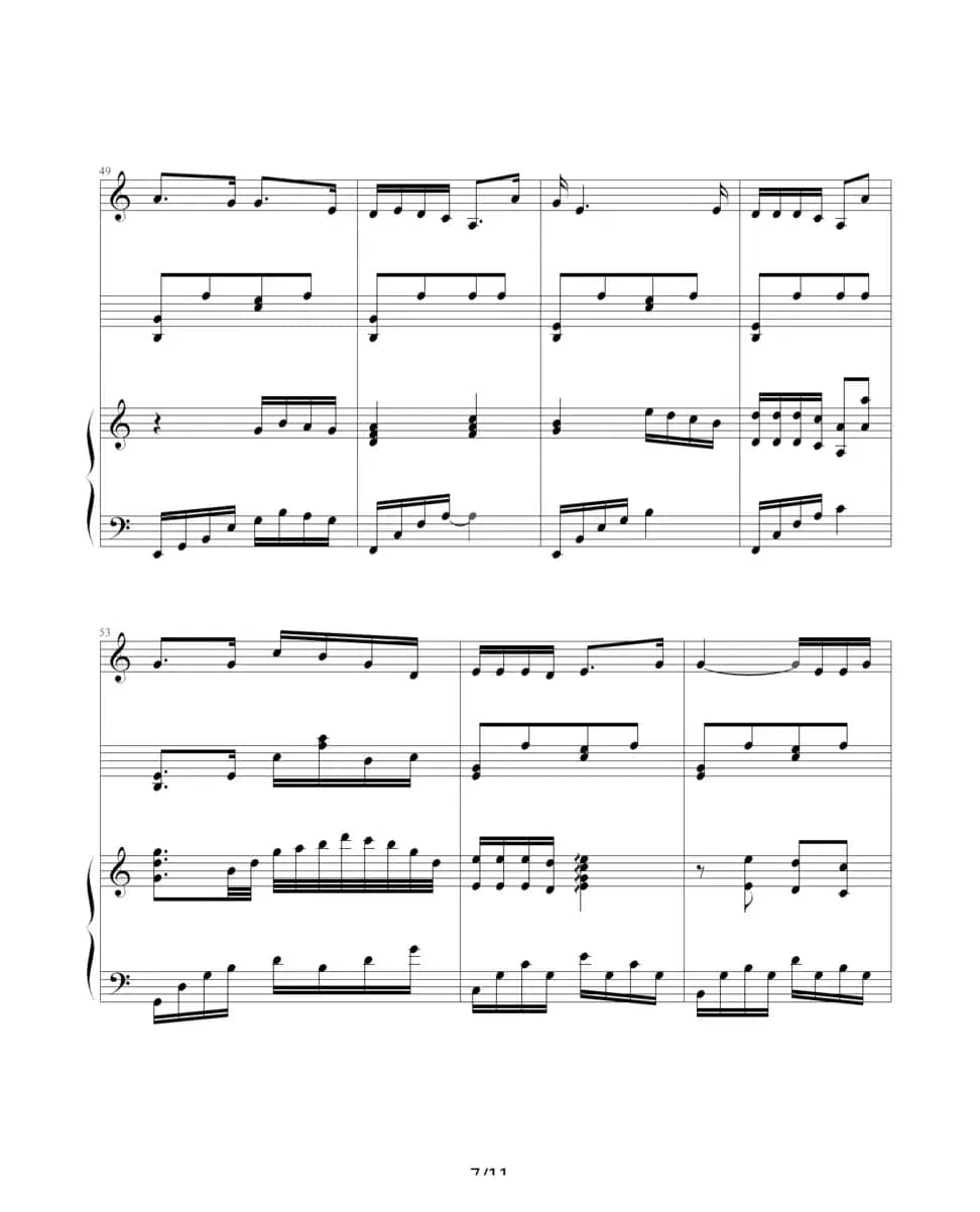 那年的情书（钢琴伴奏谱）