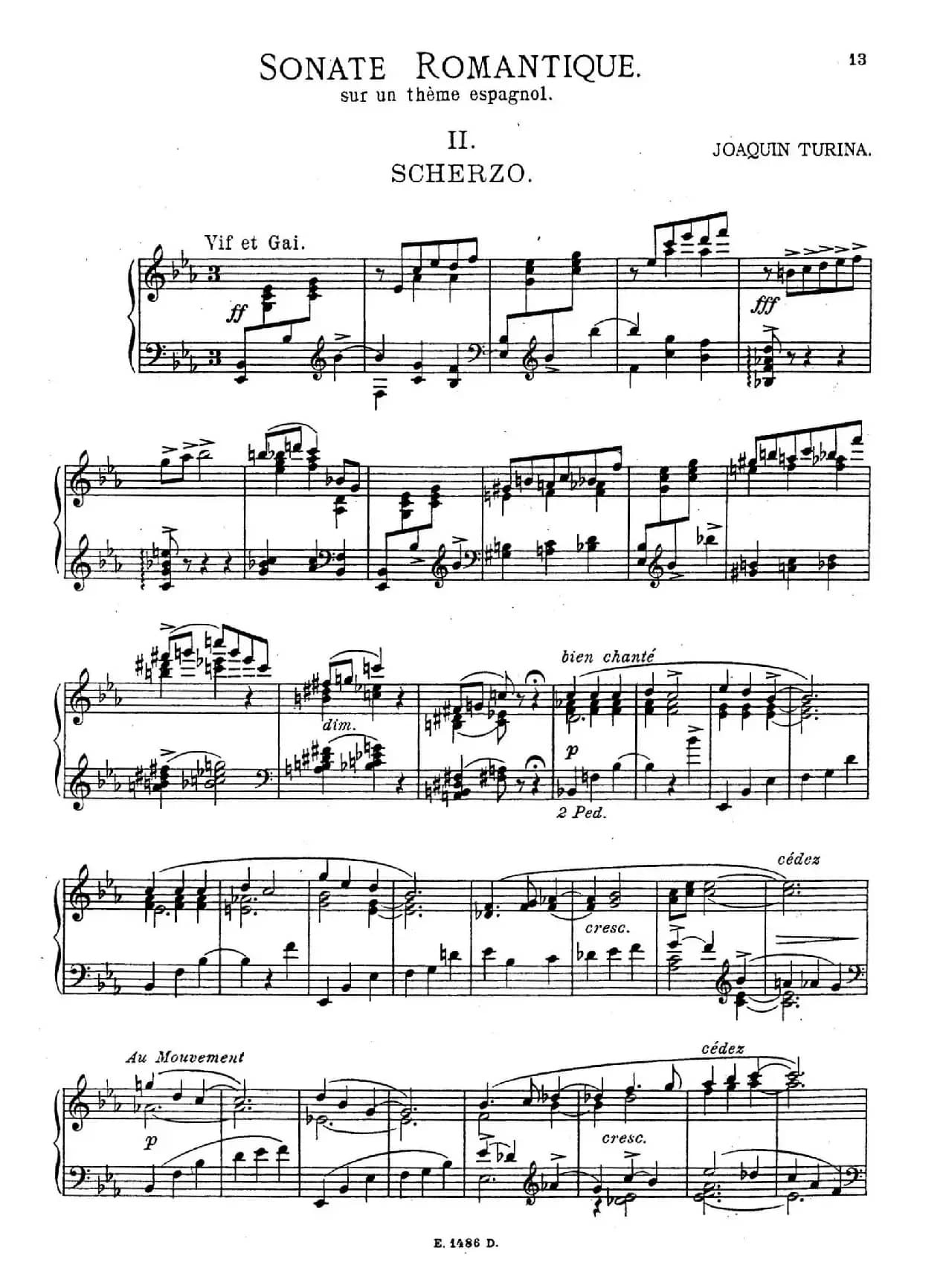 Sonate Romantique Op.3（浪漫奏鸣曲·Ⅱ）