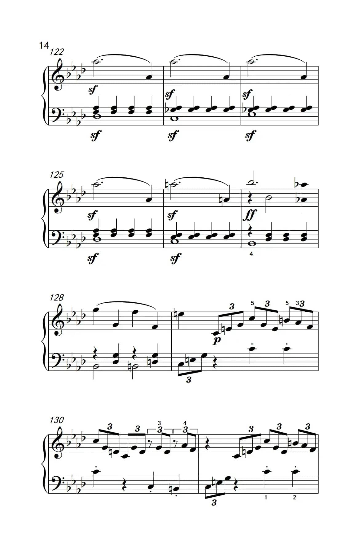 奏鸣曲 Opus 2 Nr.1 第四乐章（贝多芬奏鸣曲集 1）