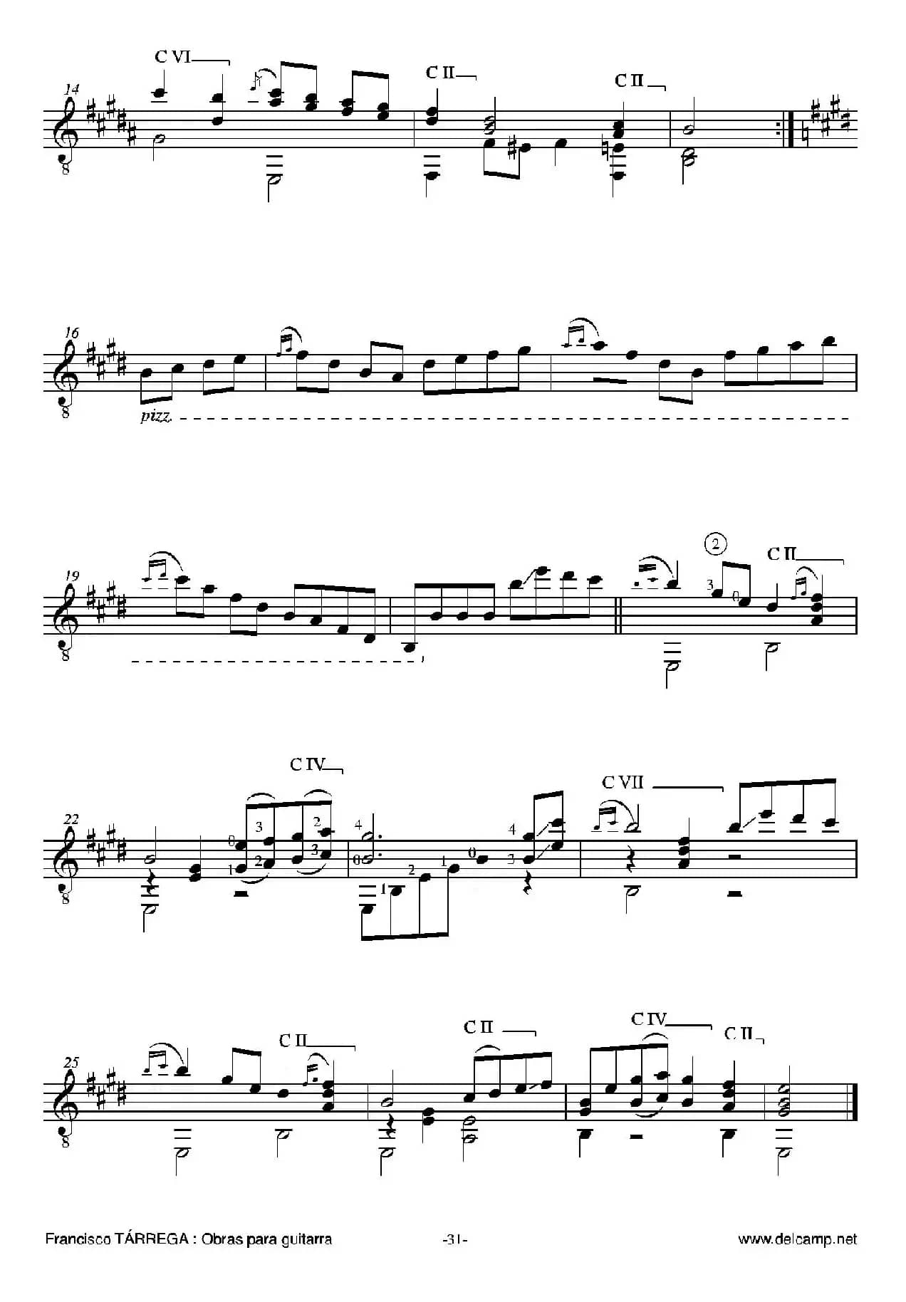 《塔雷加作品全集》第2部分（古典吉他）