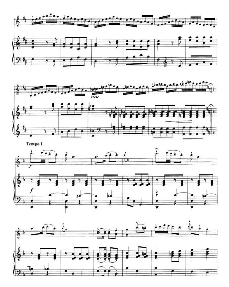 第一回旋曲（Rondo No.1、小提琴+钢琴伴奏）