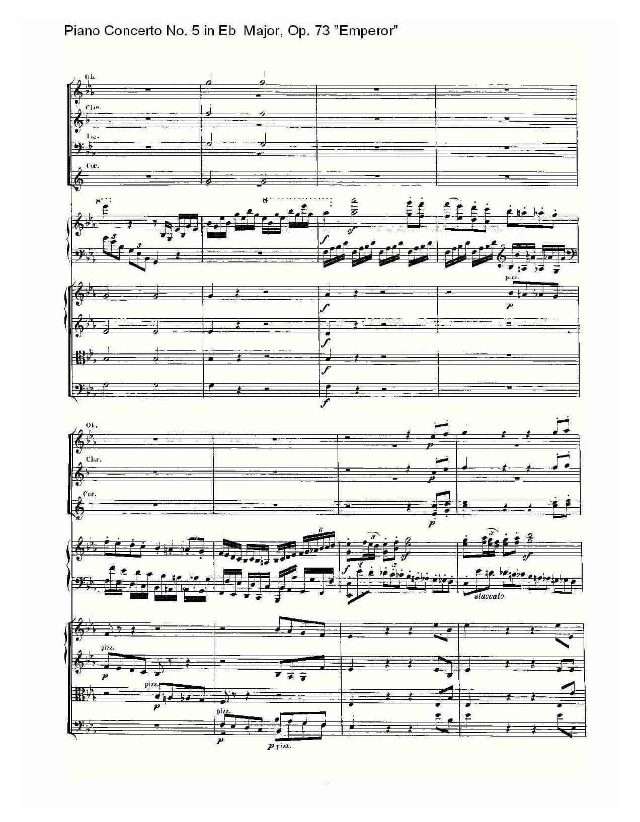 Eb大调钢琴第五协奏曲 Op.73“皇帝” 第一乐章（二）