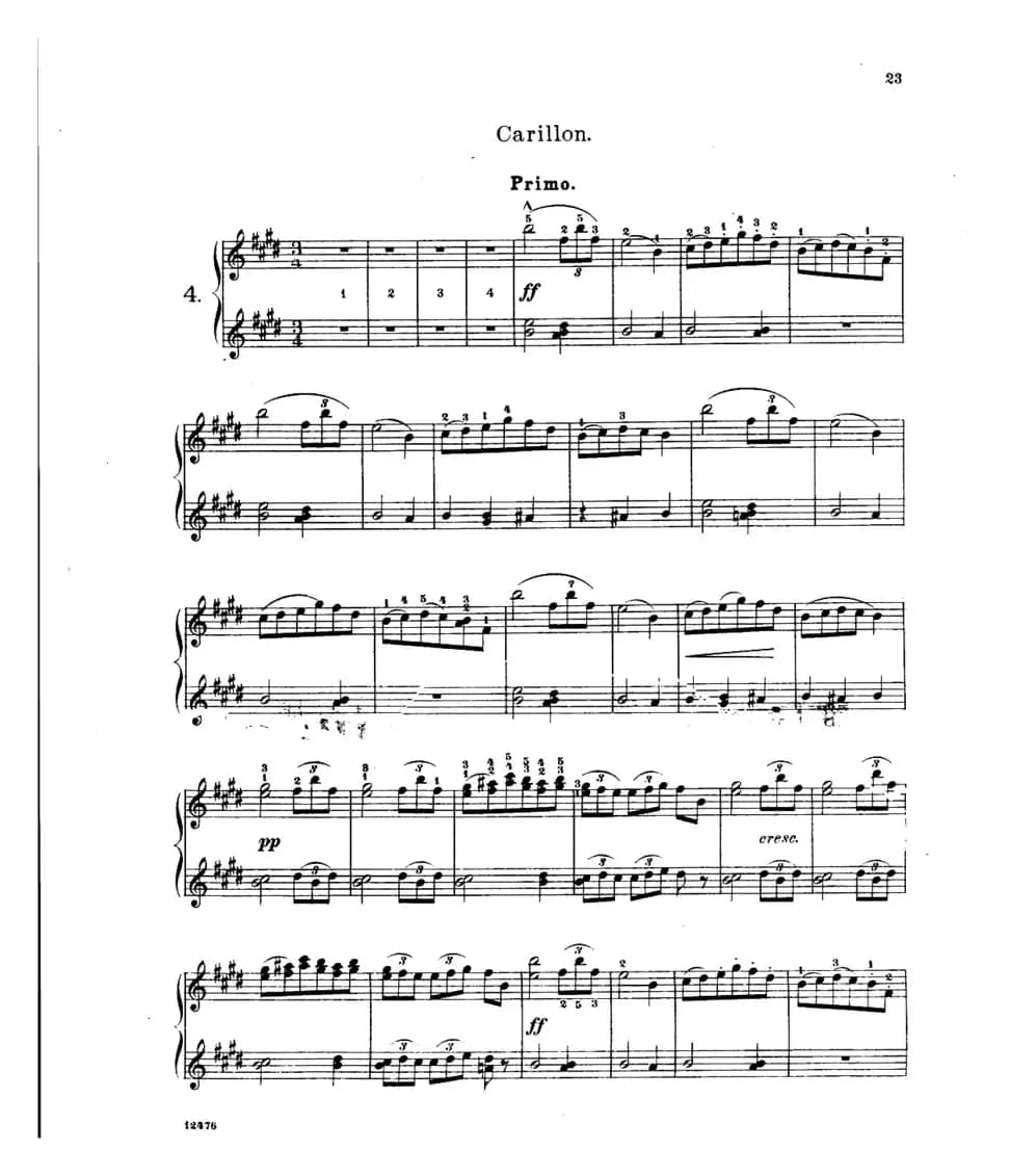 L'Arlesienne Suite No·1（阿莱城姑娘·第一组曲·四手联弹）