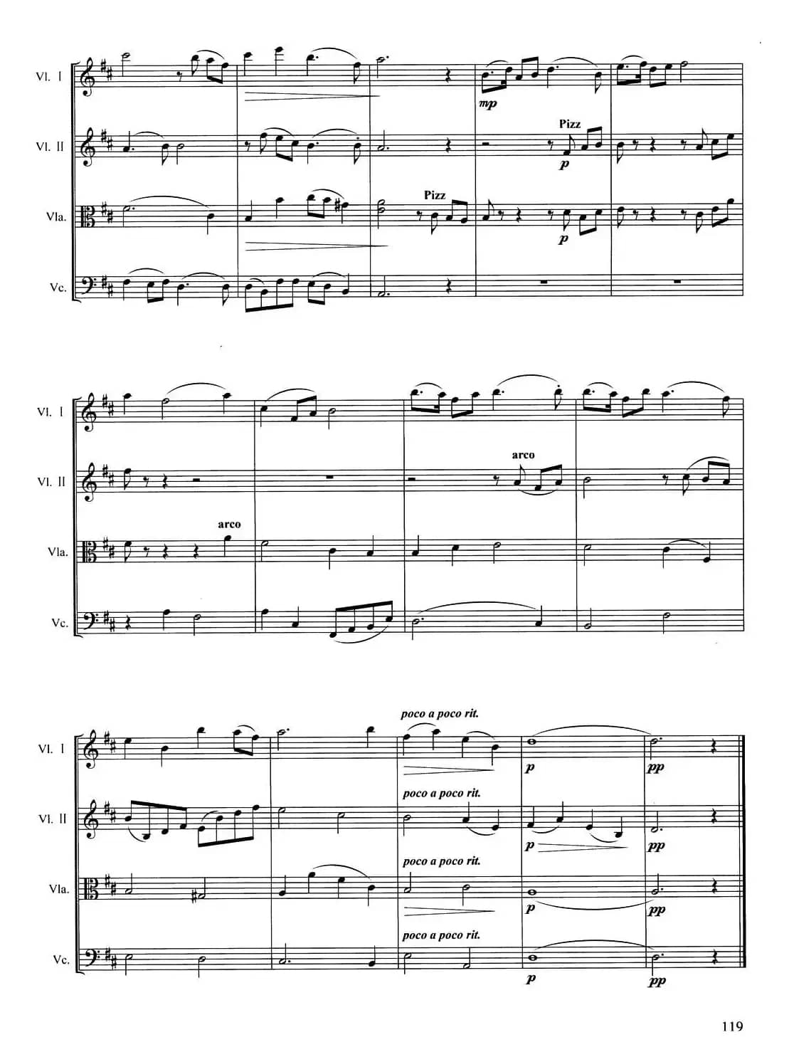 夜月（弦乐四重奏）