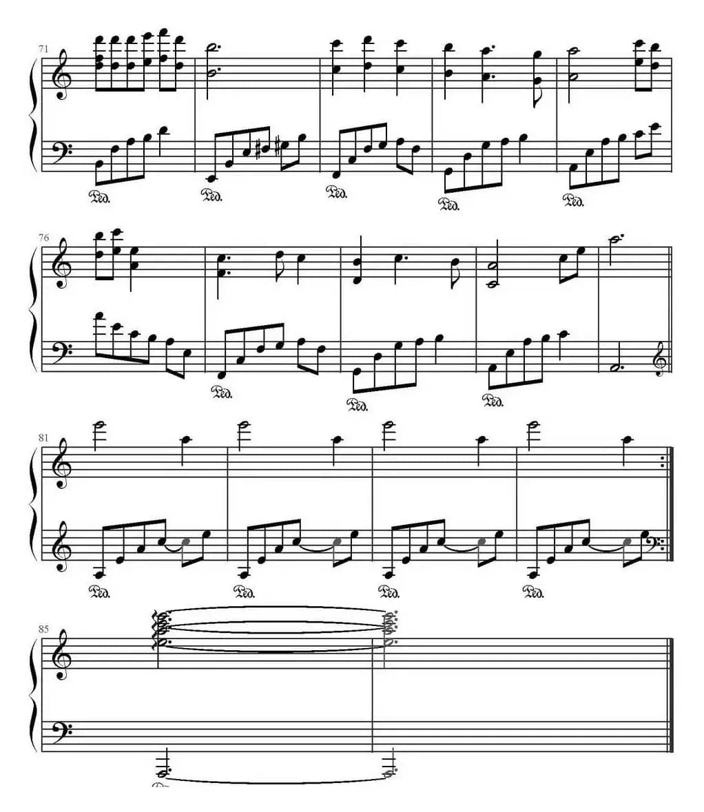 匆匆那年（文武贝钢琴编配）