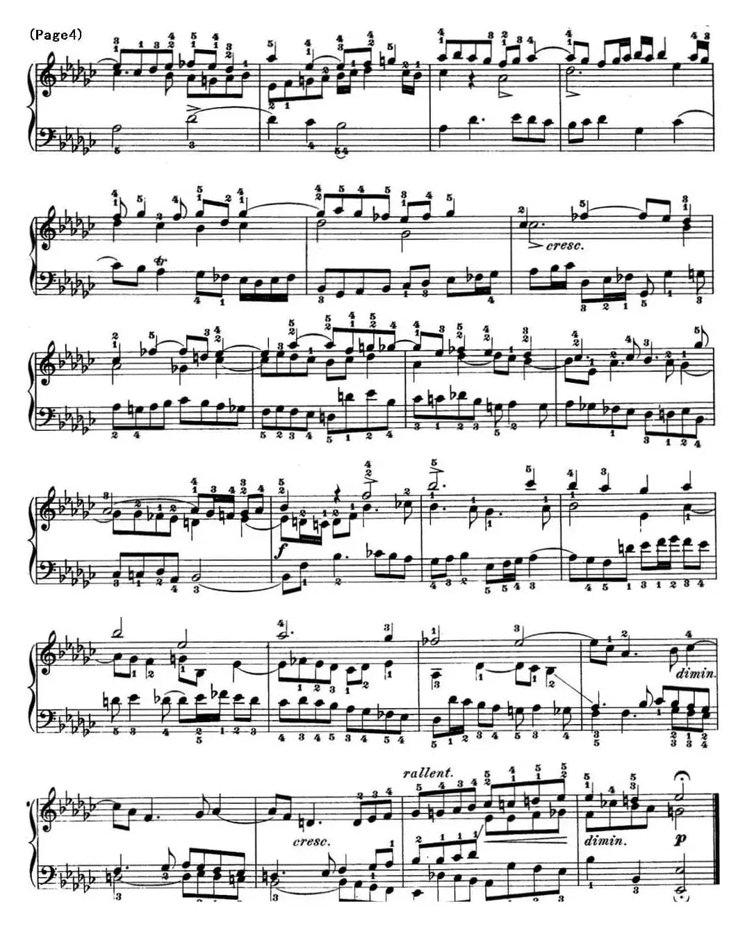 巴赫《平均律钢琴曲集·第一卷》之赋格曲（NO.8）