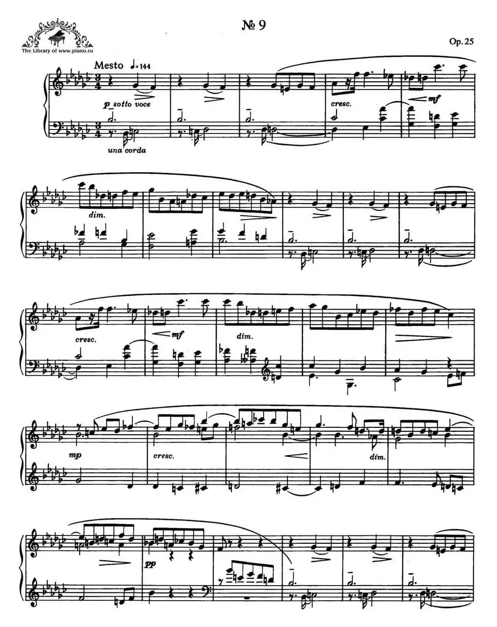 9首玛祖卡舞曲 Op.25（No.9）