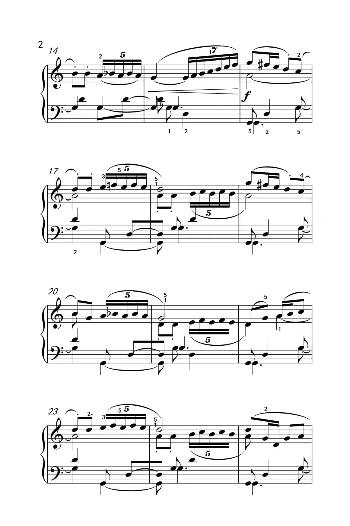 风笛（巴托克 小宇宙 钢琴教程 5）