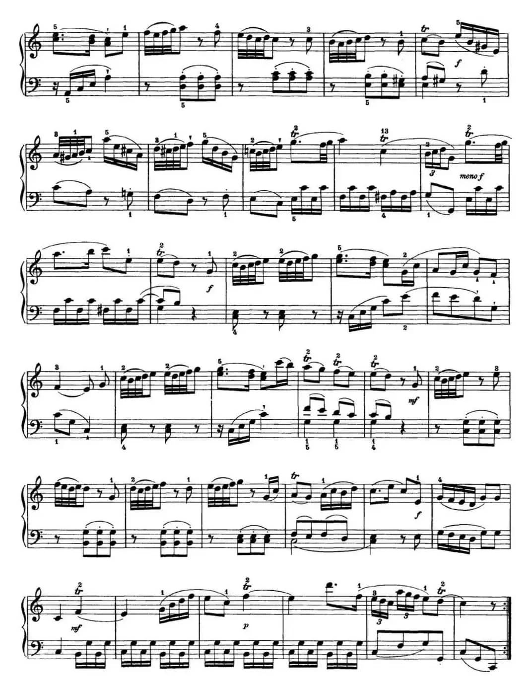 海顿 钢琴奏鸣曲 Hob XVI 10 Divertimento C major