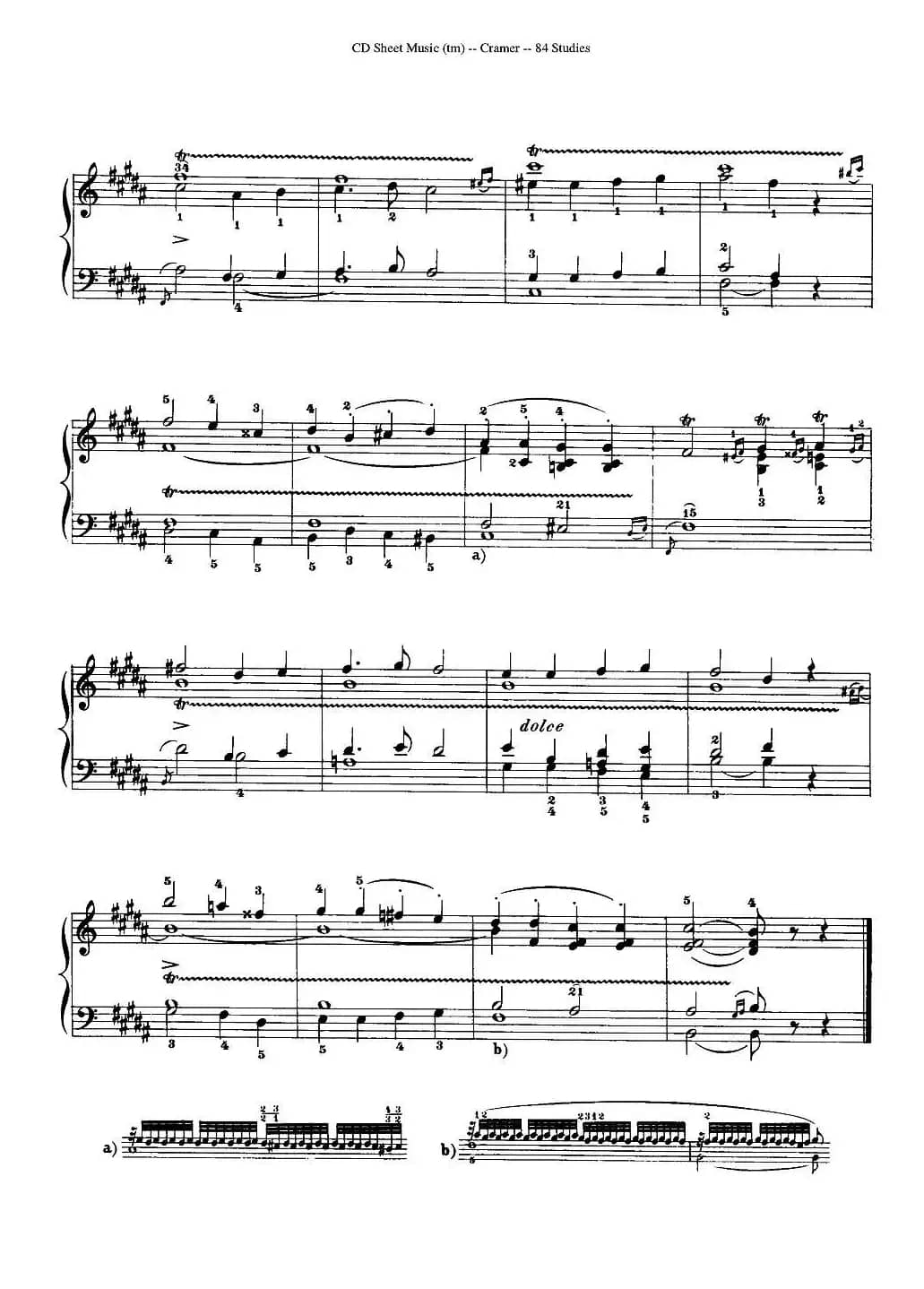 Cramer - 84 exercices（11—15）（克拉莫84首钢琴练习曲）