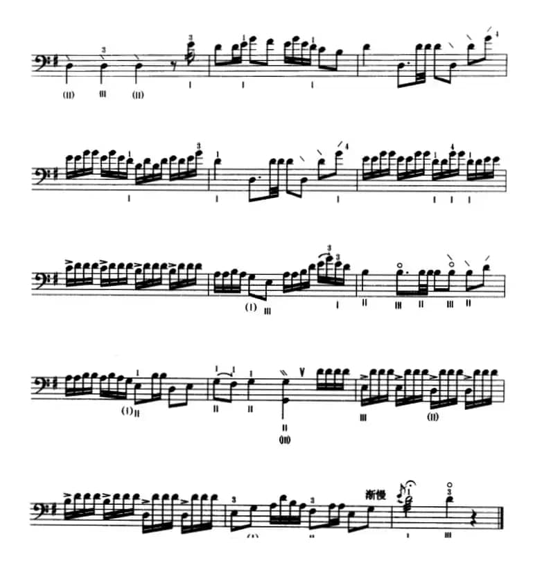 旱天雷（三弦、五线谱）