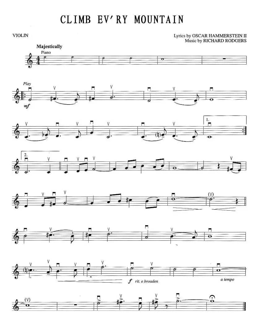 CLIMB EV'RY MOUNTAIN