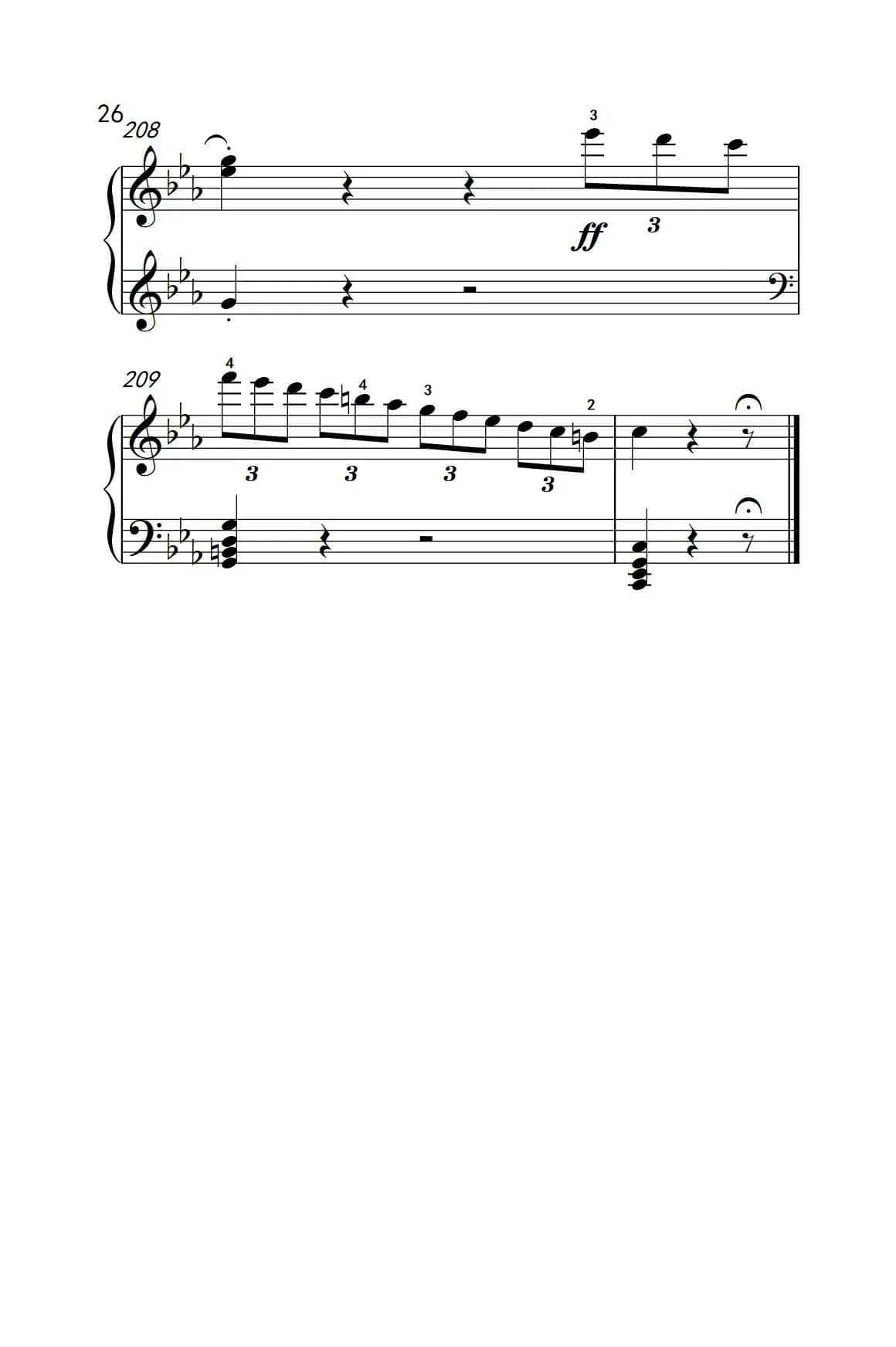 第八钢琴奏鸣曲（悲怆） 快板的回旋曲