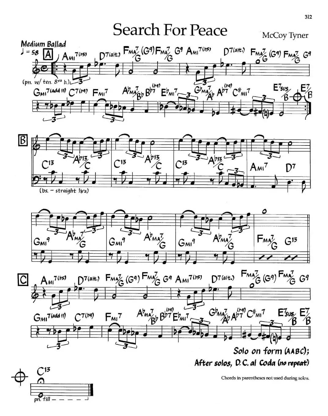 Search For Peace（爵士钢琴曲）