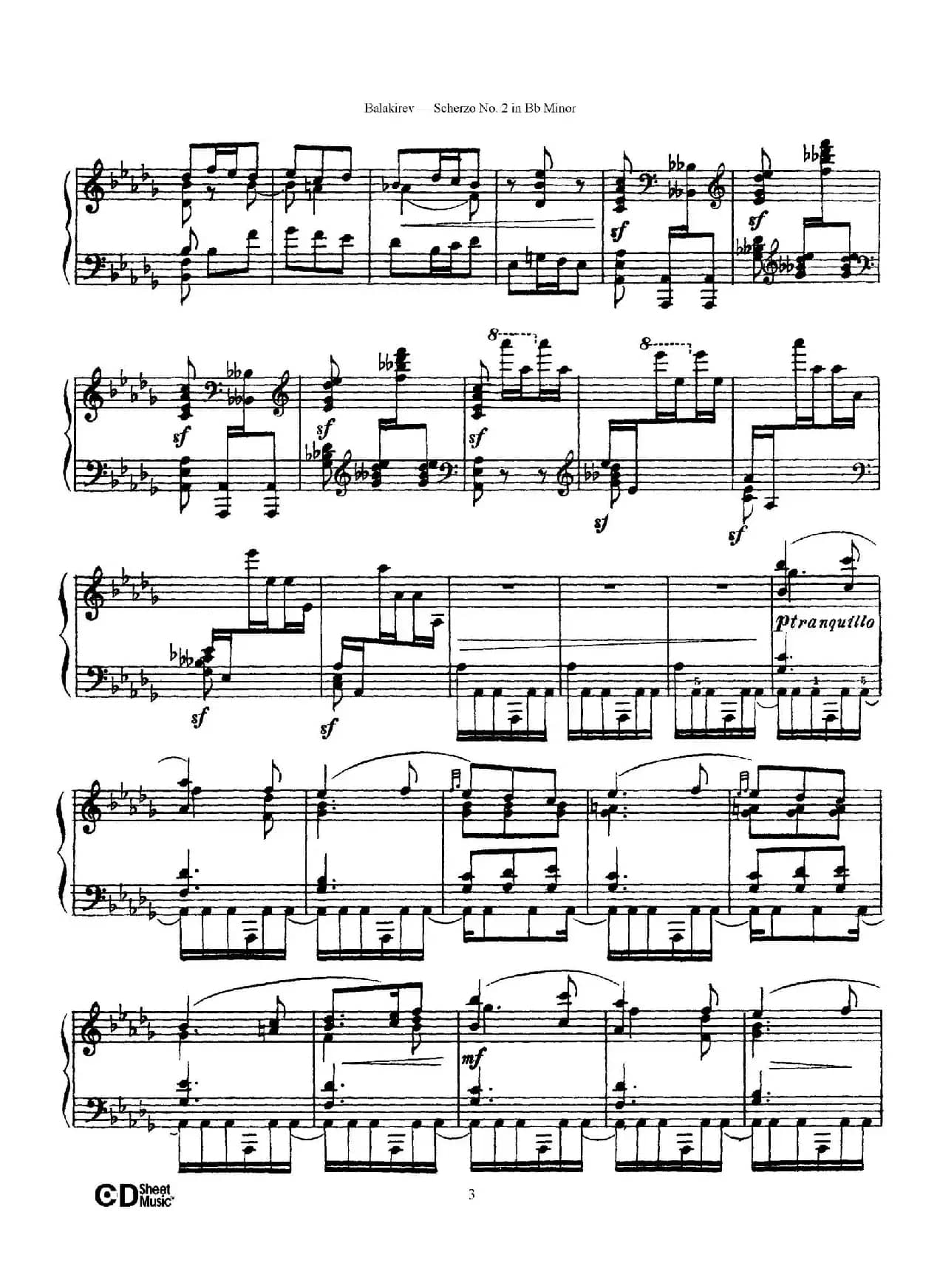 Scherzo No.2 in B-flat Minor（降b小调第二谐谑曲）