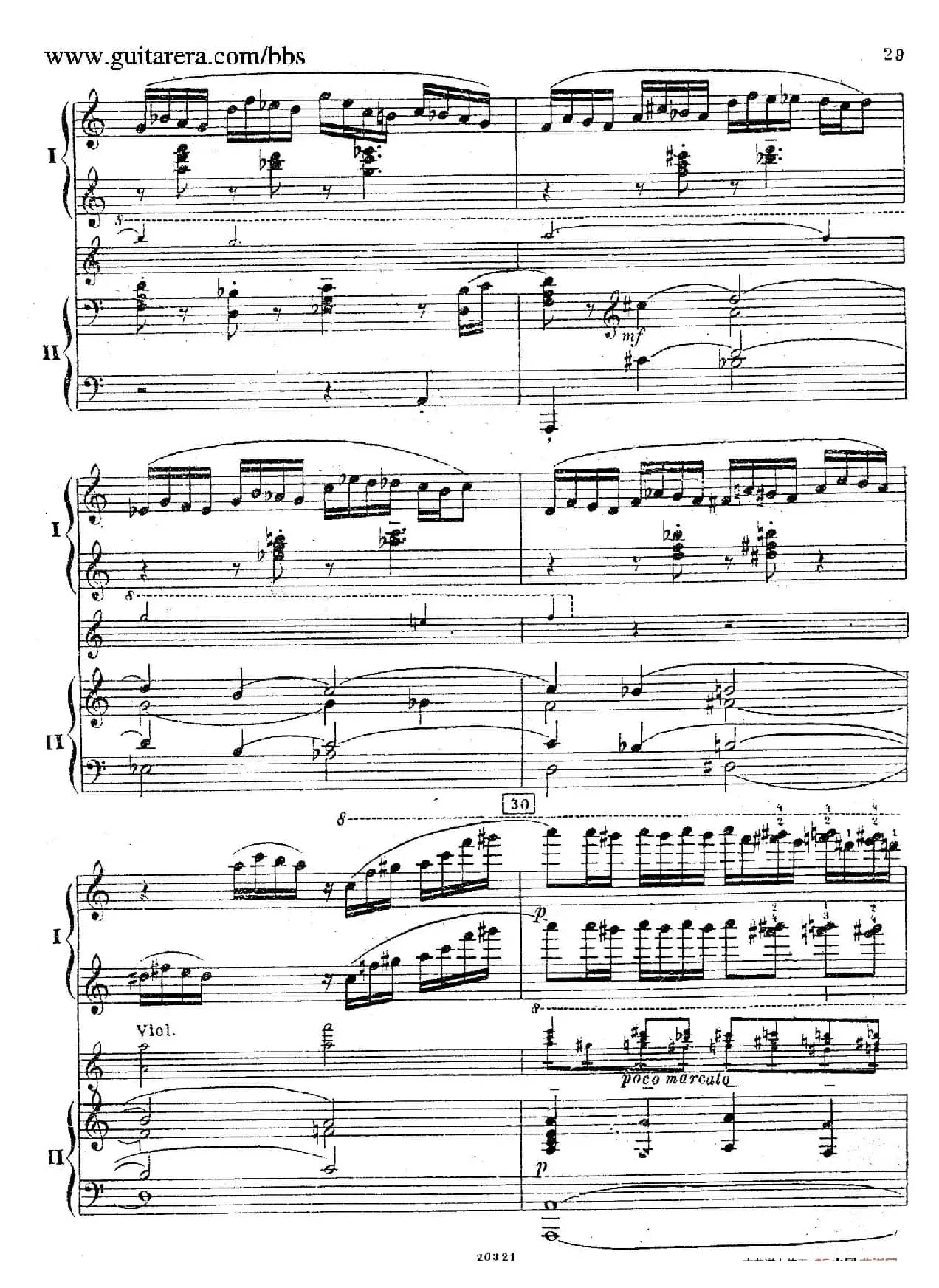 Rhapsody On A Theme Of Paganini Op.43（帕格尼尼主题狂想曲·双钢琴）（P21——40）