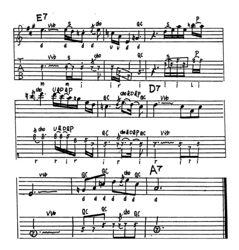 电吉他练习曲（一）（电吉他）