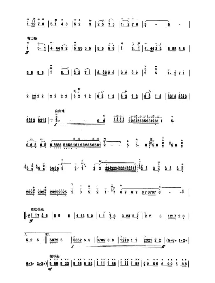 家乡的喜讯（板胡曲集第五级）