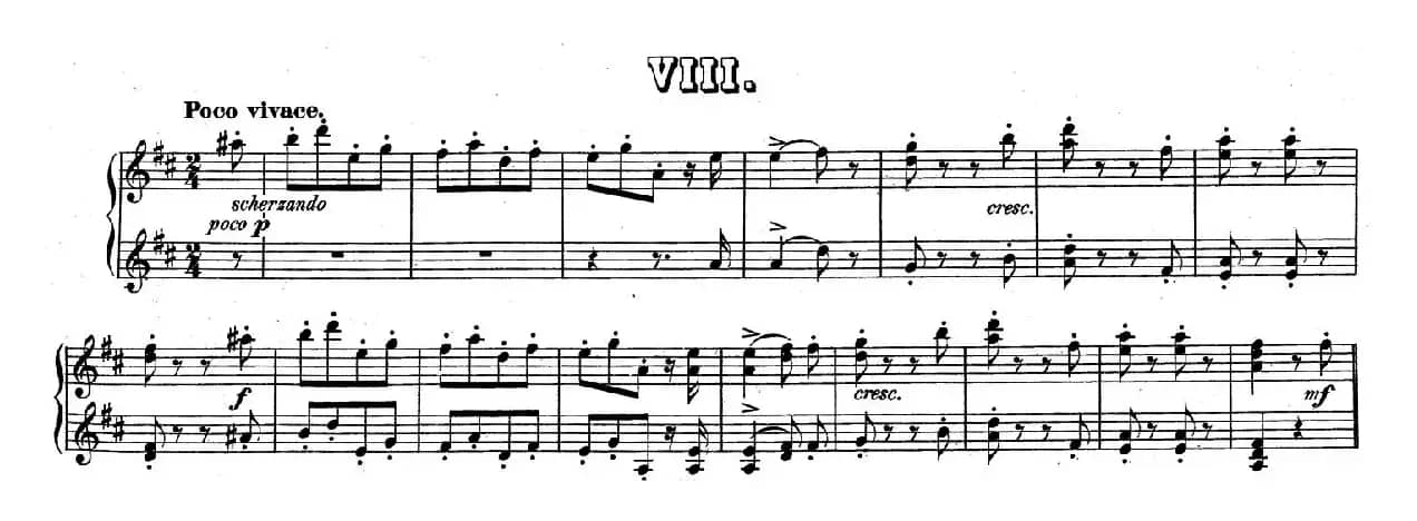 Zwolf Original-Compositionen fur Pianoforte zu 4 Handen Op.57(12首四手联弹小品·8)