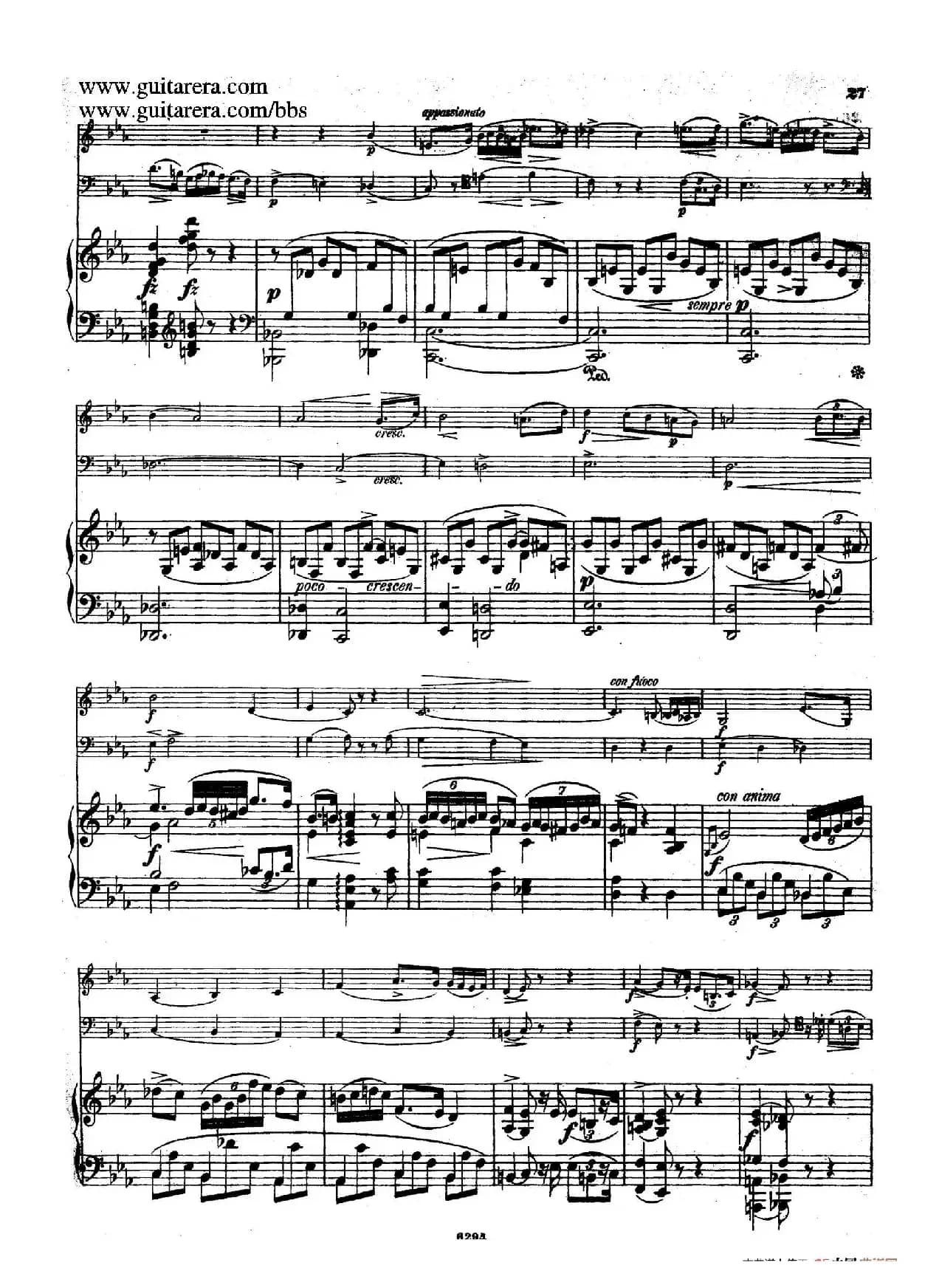 Piano Trio in g Minor Op.8（g小调钢琴三重奏）