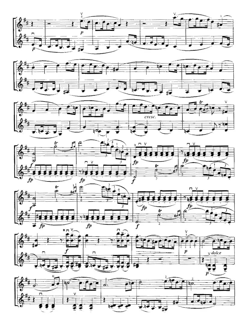 霍曼《小提琴基础教程》选曲：假日（二重奏）