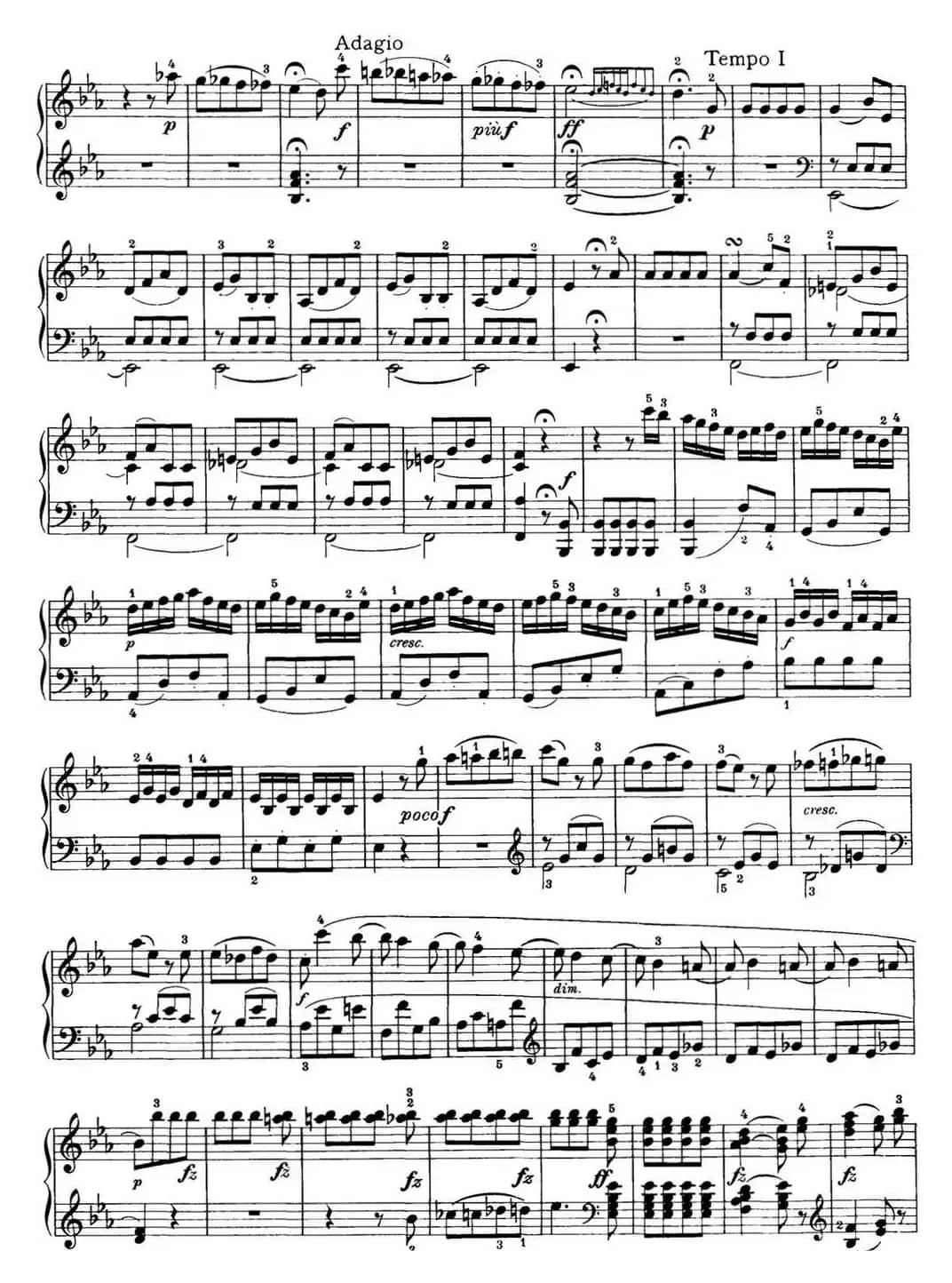 海顿 钢琴奏鸣曲 Hob XVI 52 in E-flat major