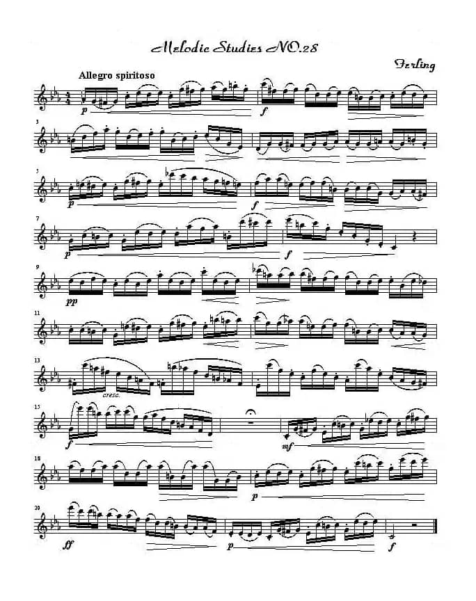 四十八首旋律练习曲之二十八