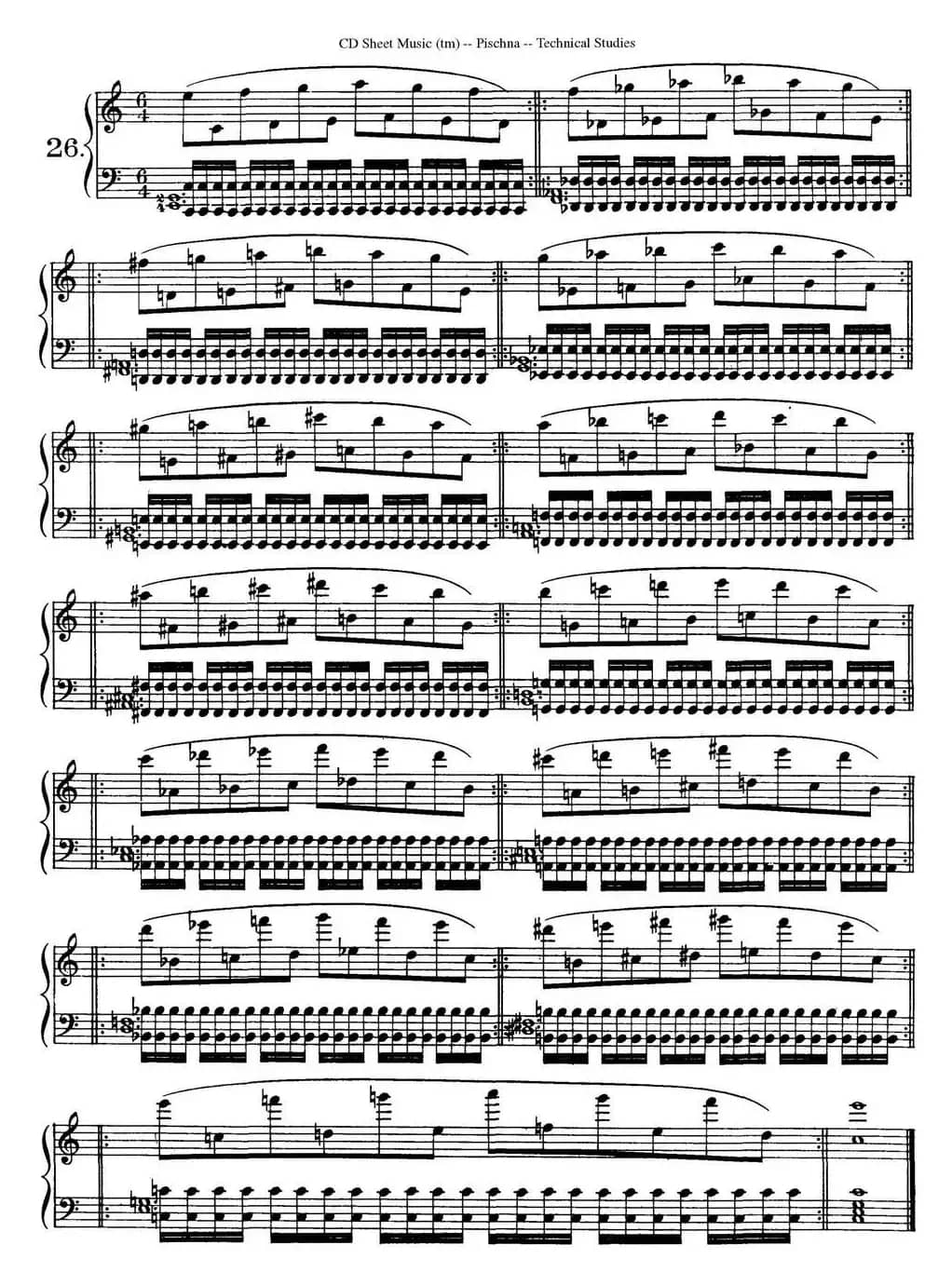 Technical Studies 60 Progressive Exercises(60首钢琴循序渐进练习曲 P31——40)