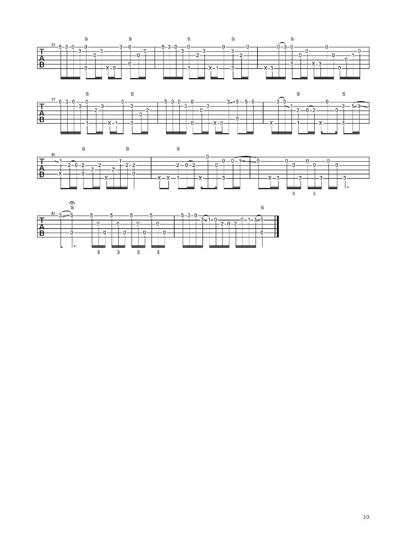 枫叶城（指弹谱）