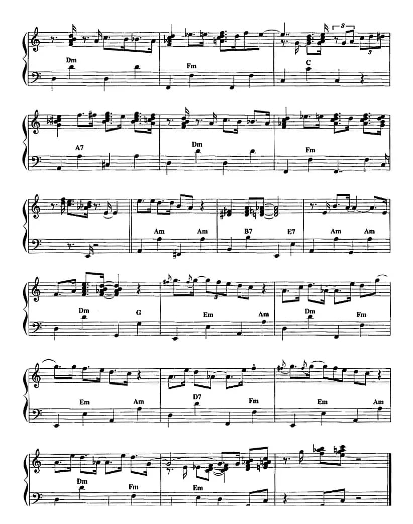 手风琴爵士乐曲：Lullaby of Birdland 摇篮曲