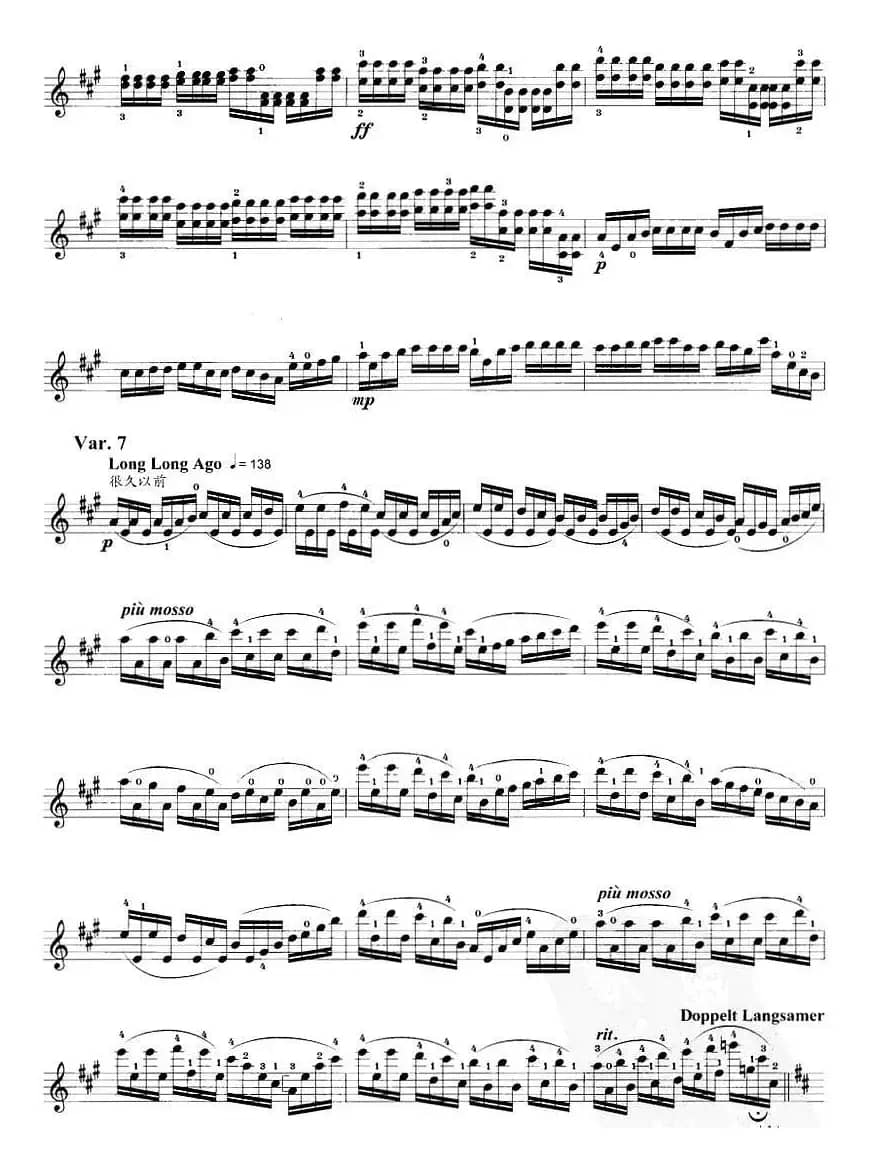 拉起我珍爱的小提琴（小提琴无伴奏变奏曲）