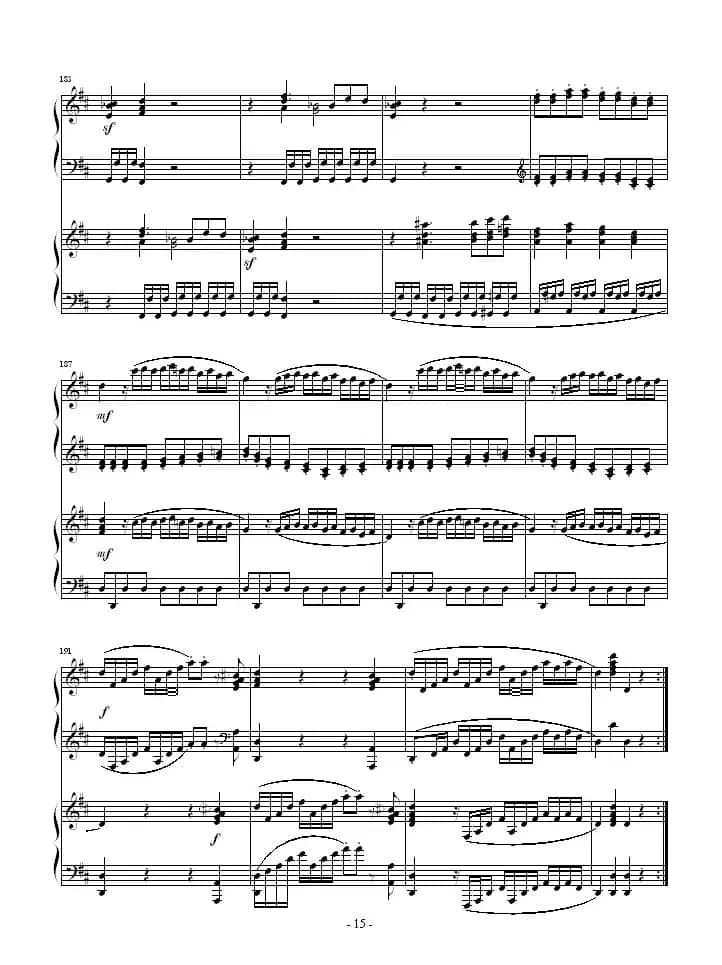 D大调双钢琴奏鸣曲K448第一乐章