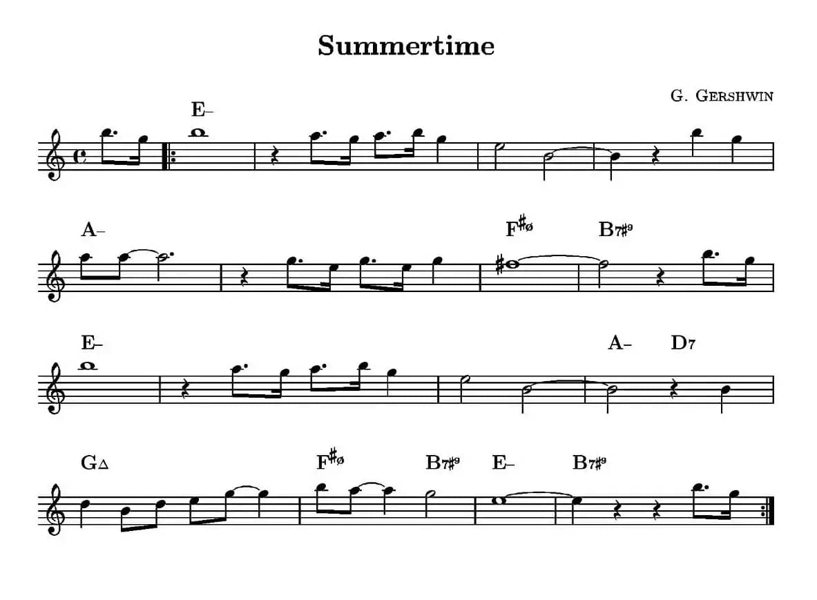 Summertime（单簧管）