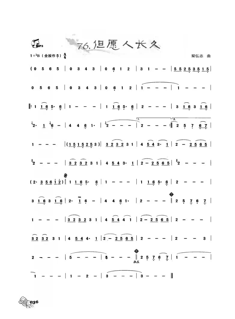 葫芦丝曲精选：但愿人长久