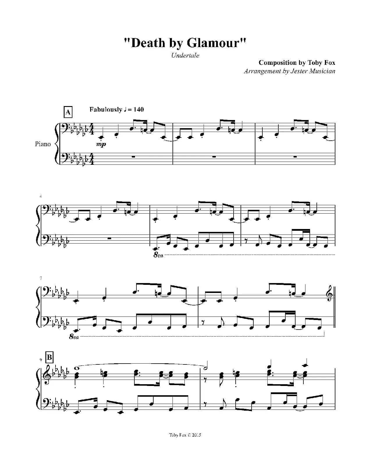 Death by Glamour（Solo）