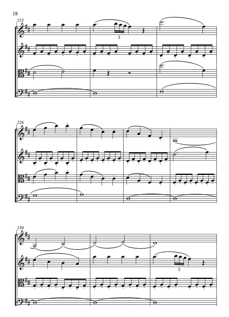 费加罗的婚礼（弦乐四重奏）