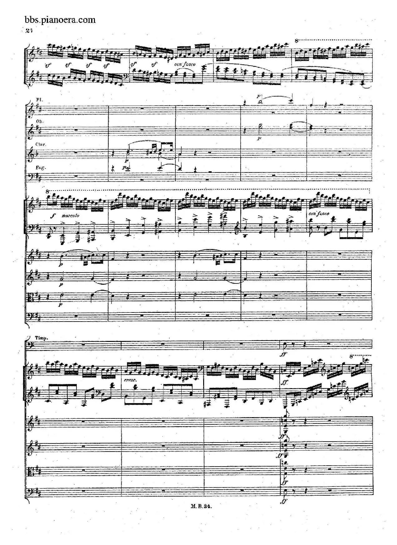 Capriccio Brillante in B Major Op.22（B大调华丽随想曲·钢琴+乐队总谱）