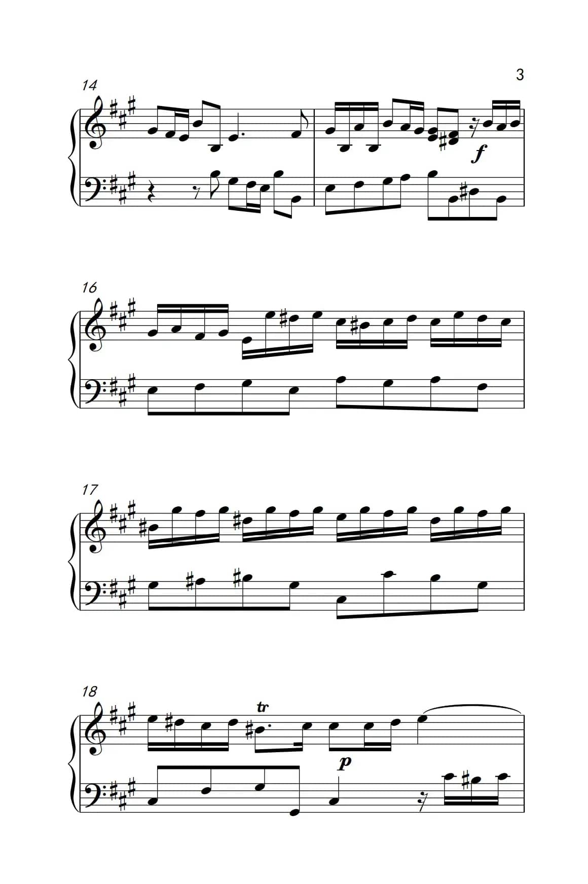 第五级 2.A大调奏鸣曲（中央音乐学院 钢琴（业余）考级教程 4-6级）