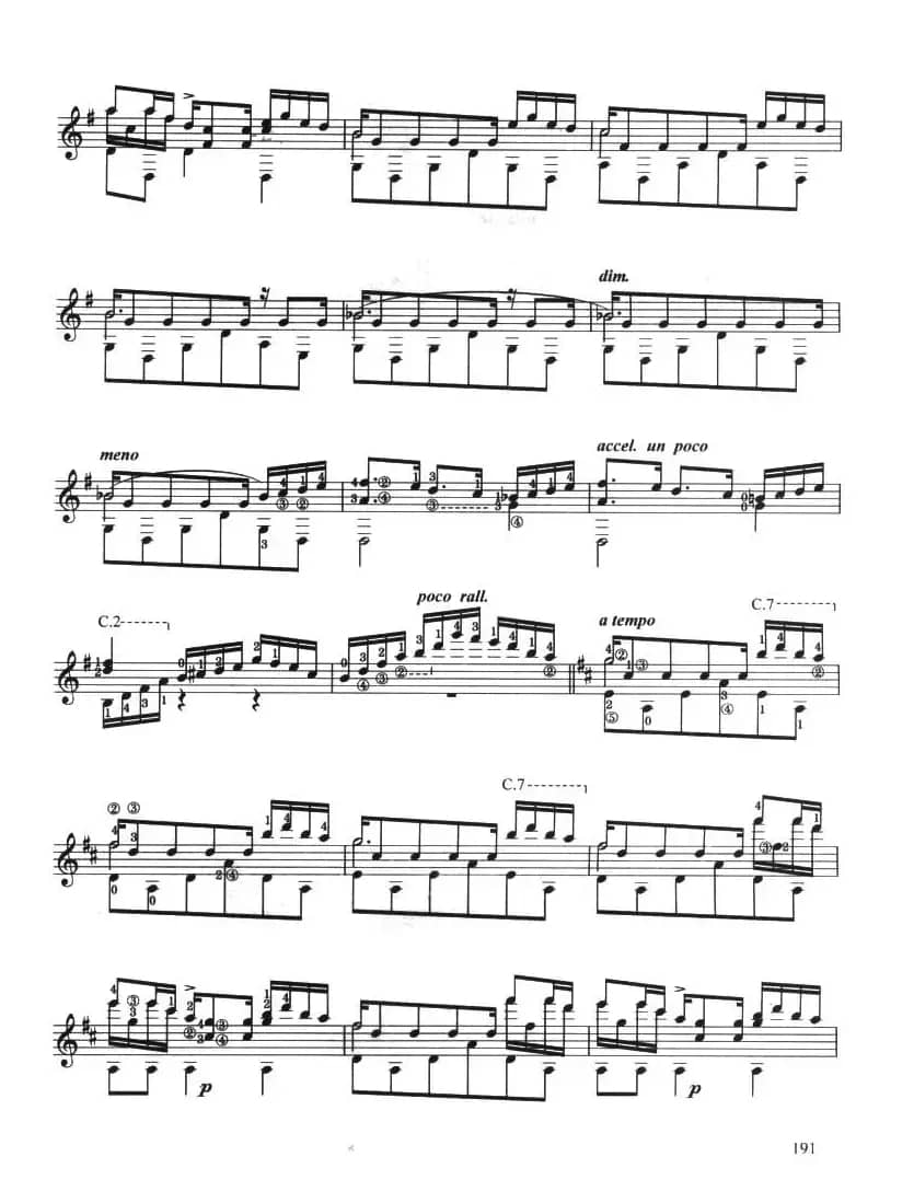 古典吉他考级九级外国乐曲B组（3、西班牙舞曲 No10）