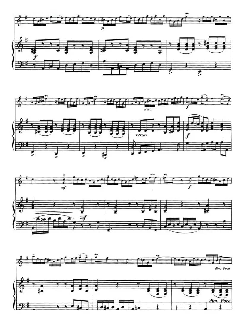 Allegro（快板、小提琴+钢琴伴奏）