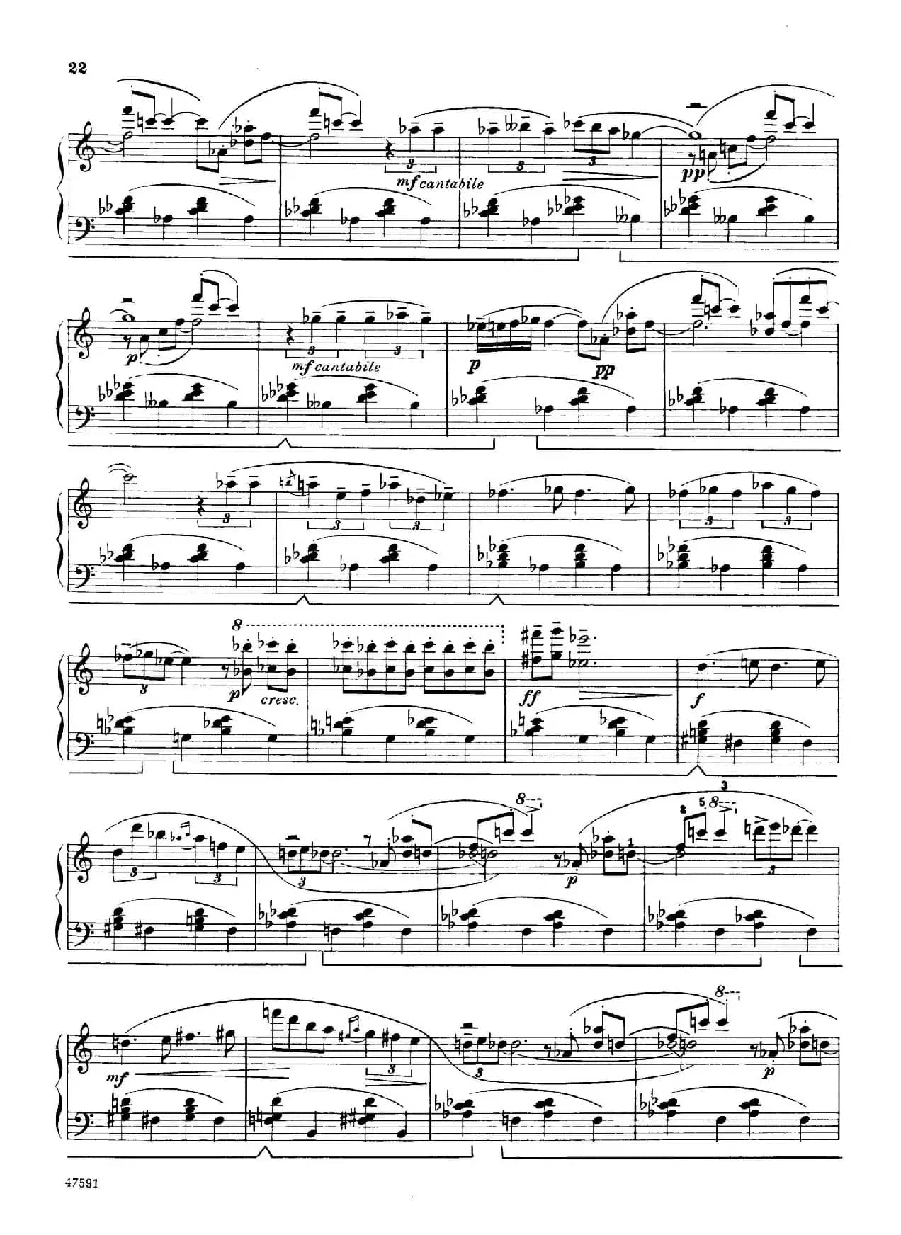 Piano Sonata in E-flat Major Op.95（降E大调钢琴奏鸣曲·Ⅱ）