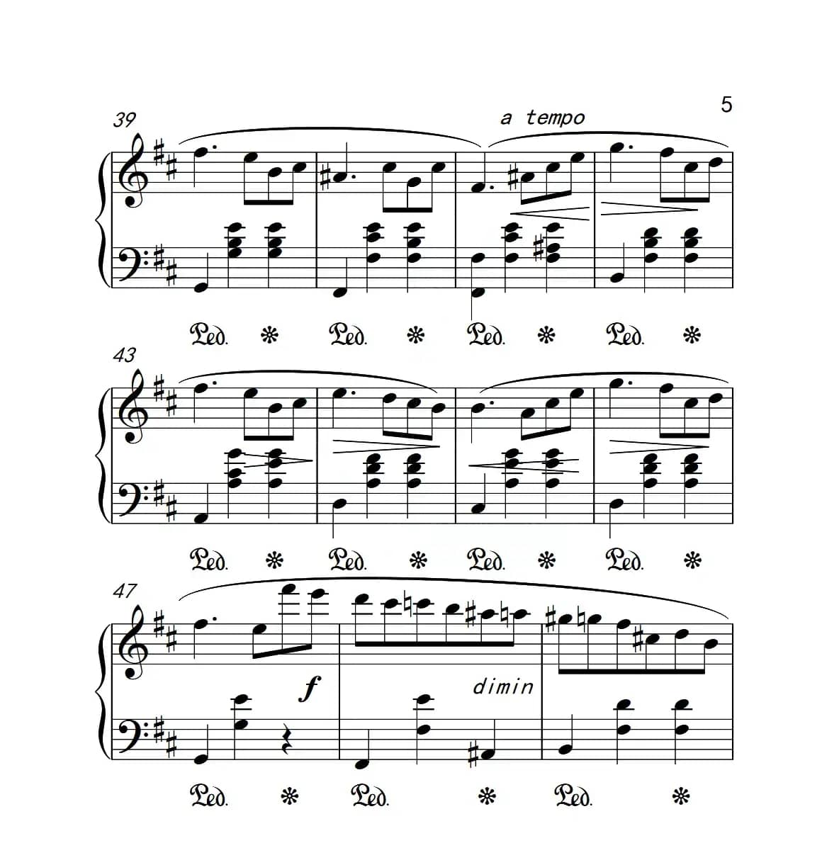 第六级 圆舞曲（中国音乐学院钢琴考级作品1~6级）