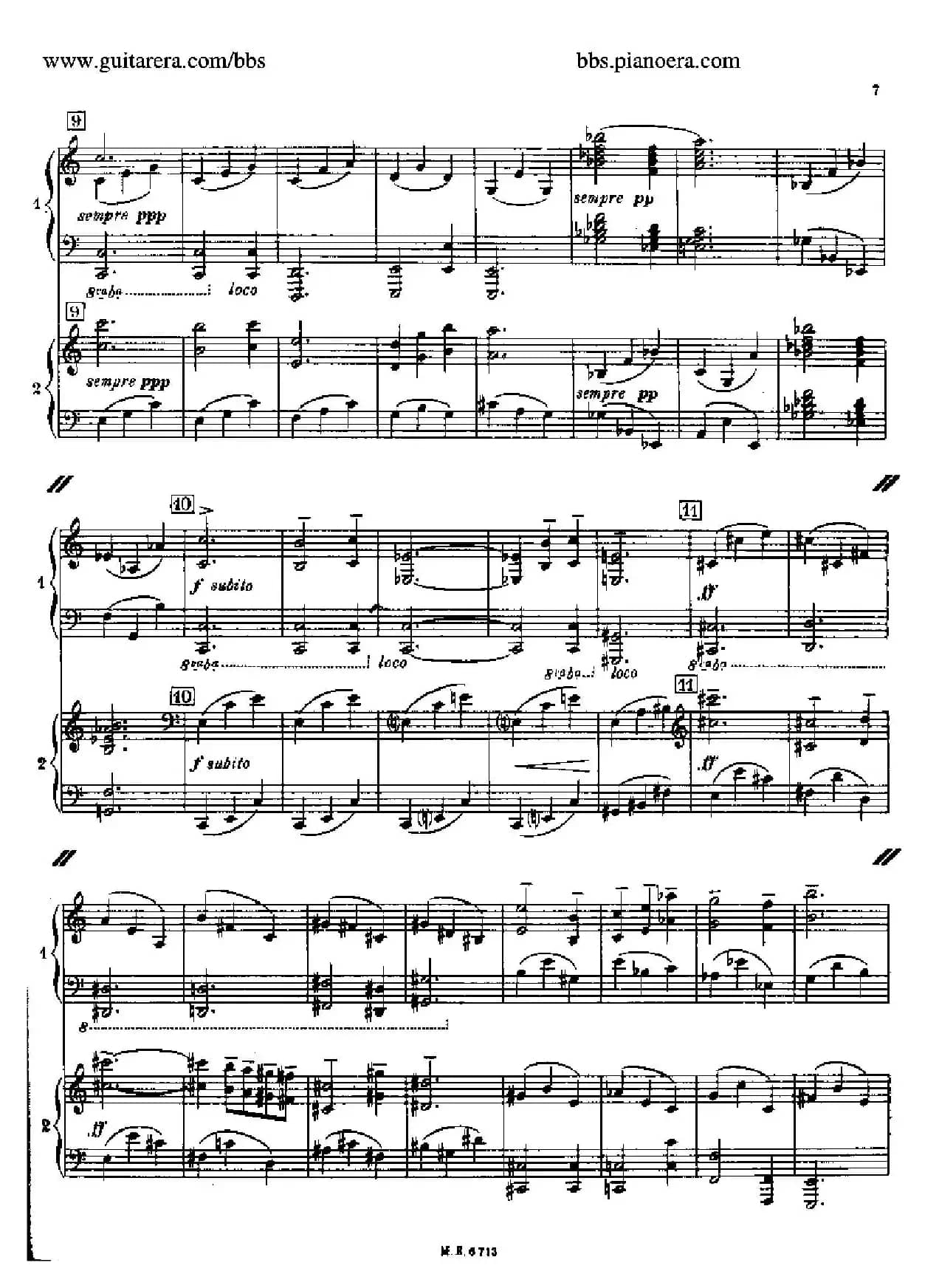 Sonata for Two Pianos（双钢琴奏鸣曲）